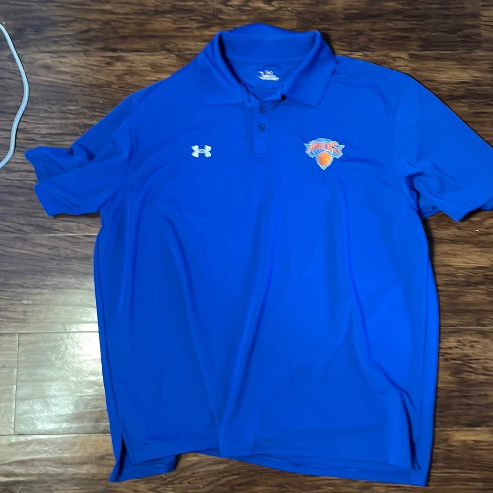 Blue under armour XL New York Knicks polo (mens)